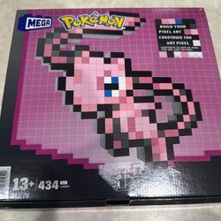 MEGA Pokemon Mew Pixel Art Building Set