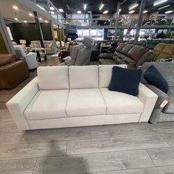 Stearns & Foster® Ivory Queen Sleeper Sofa w/ Memory Foam Mattress