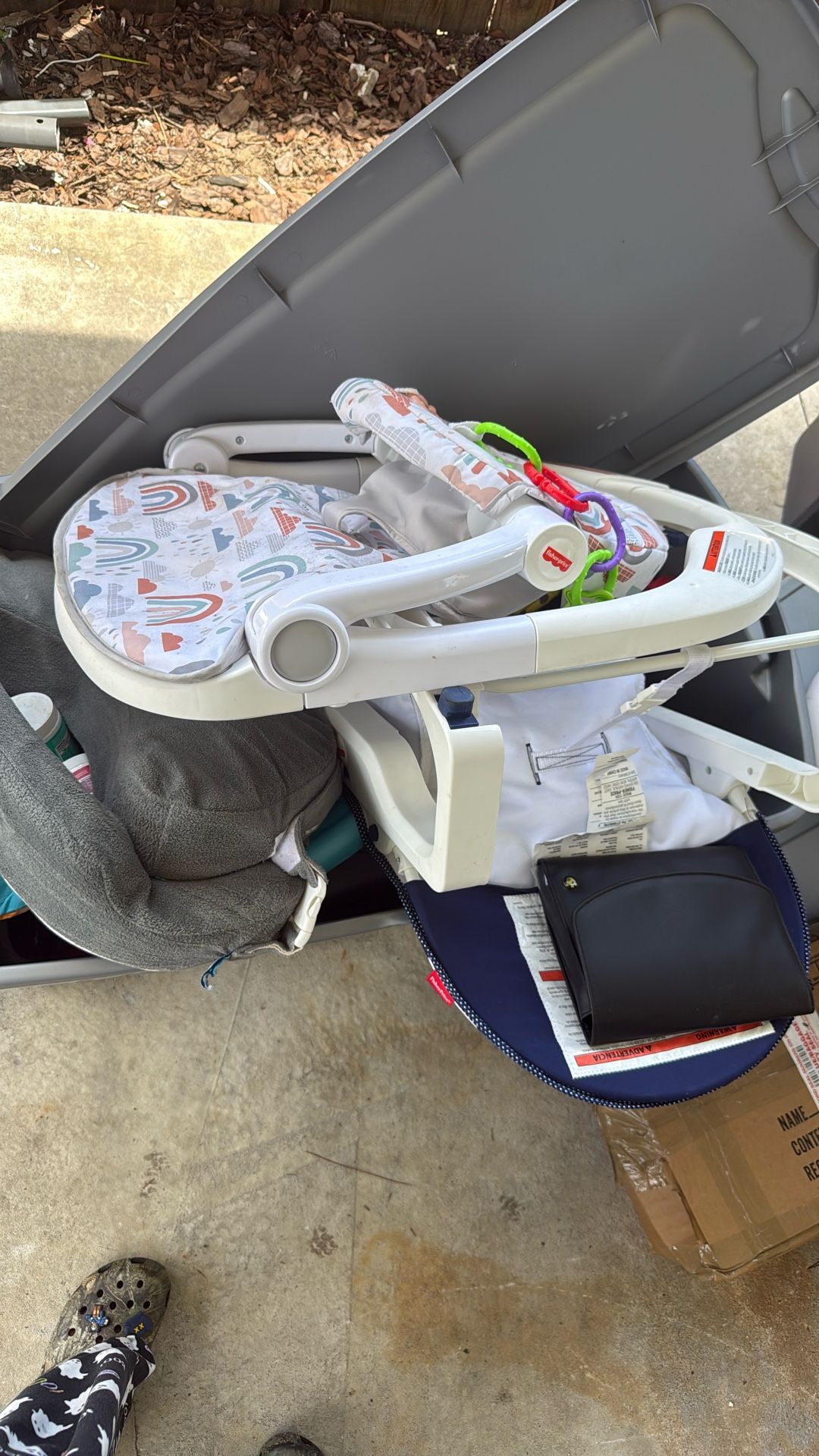 Baby Bin Full Of Used Baby Stuff