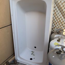 Bathroom Restroom White Tub Shower