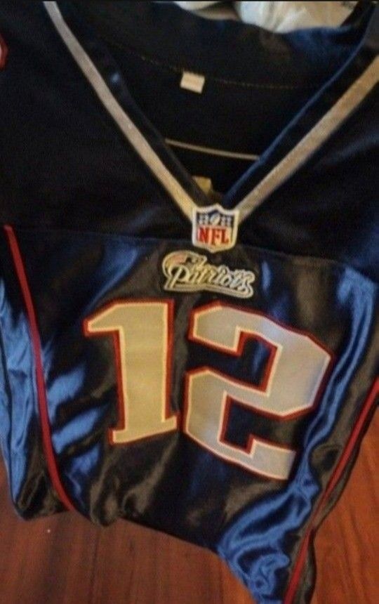 Patriots New England Tom Brady #12 NFL Jersey Size S