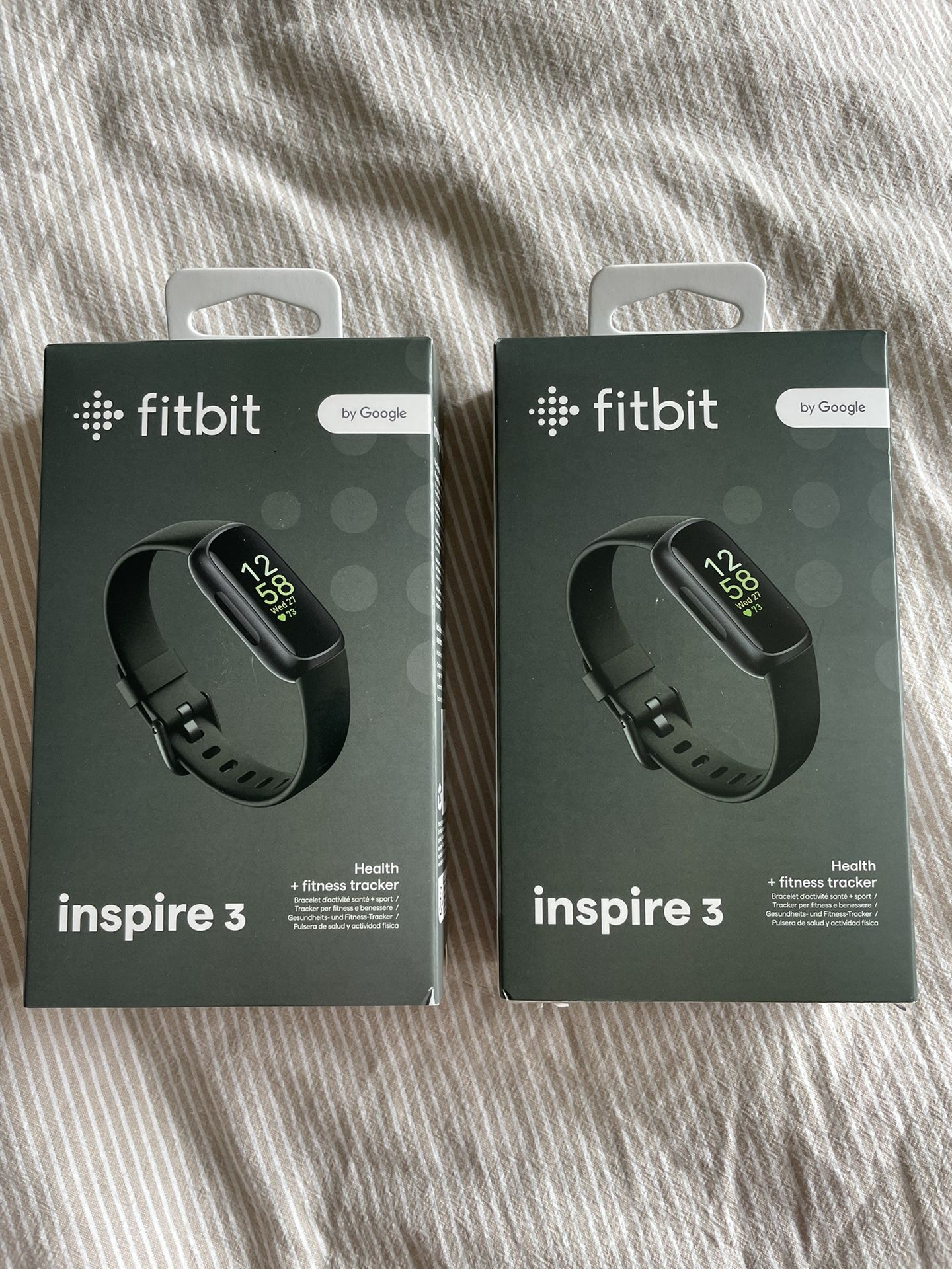 Fitbit Inspire 3 Black Midnight Zen Wrist Watch Fitness Health Tracker 