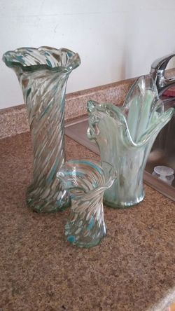 Vases ( hand blown)