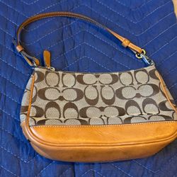 Coach Signature Canvas Small Shoulder Bag