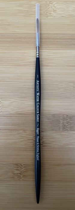 Winsor & Newton Artists’ Water Colour Sable - Size 1 Rigger/Liner Paintbrush