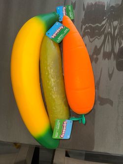 Squeeezy - Assorted Squishy Toys - Banana, Pickle, Carrot