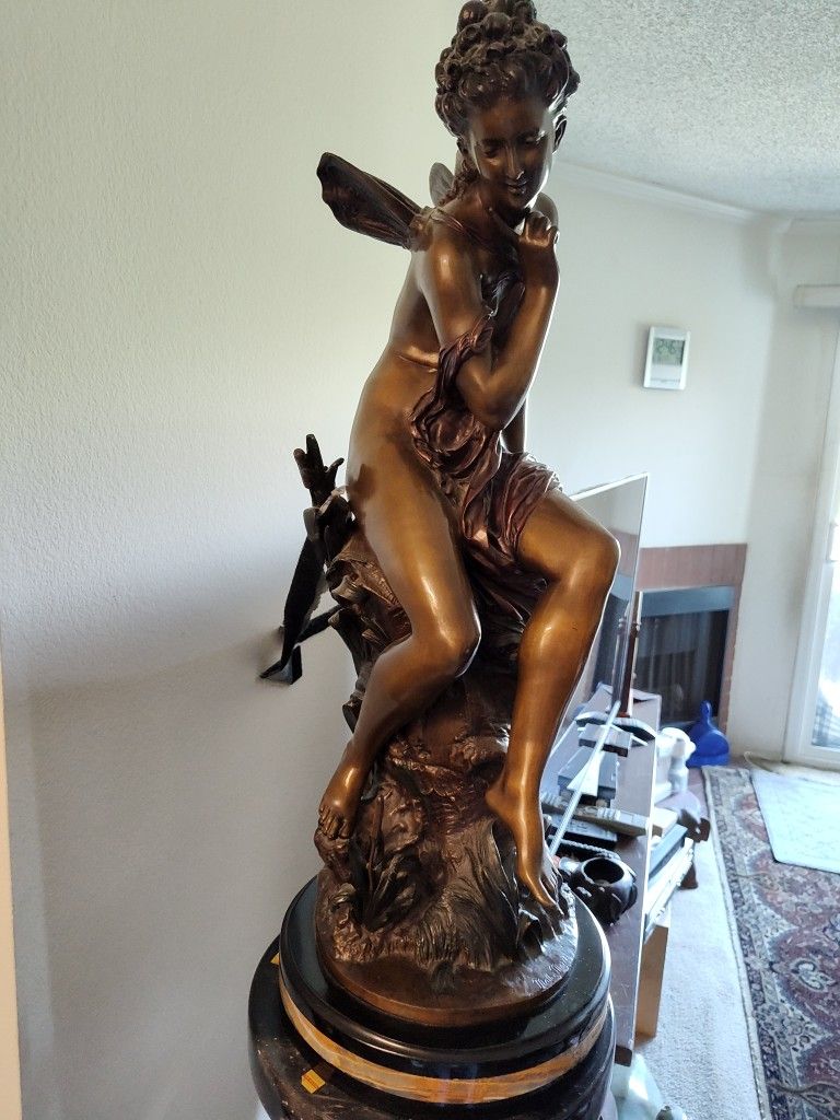 M. MOREAU BRONZE STATUE 33"