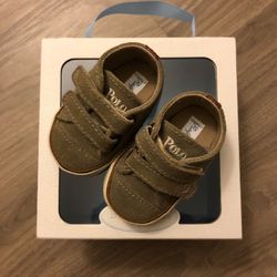 Ralph Lauren Polo baby boy crib shoes