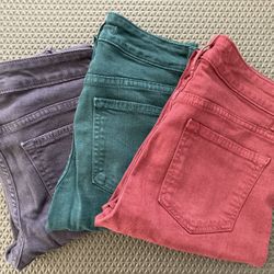 Various Colored Skinny Jeans, size 26