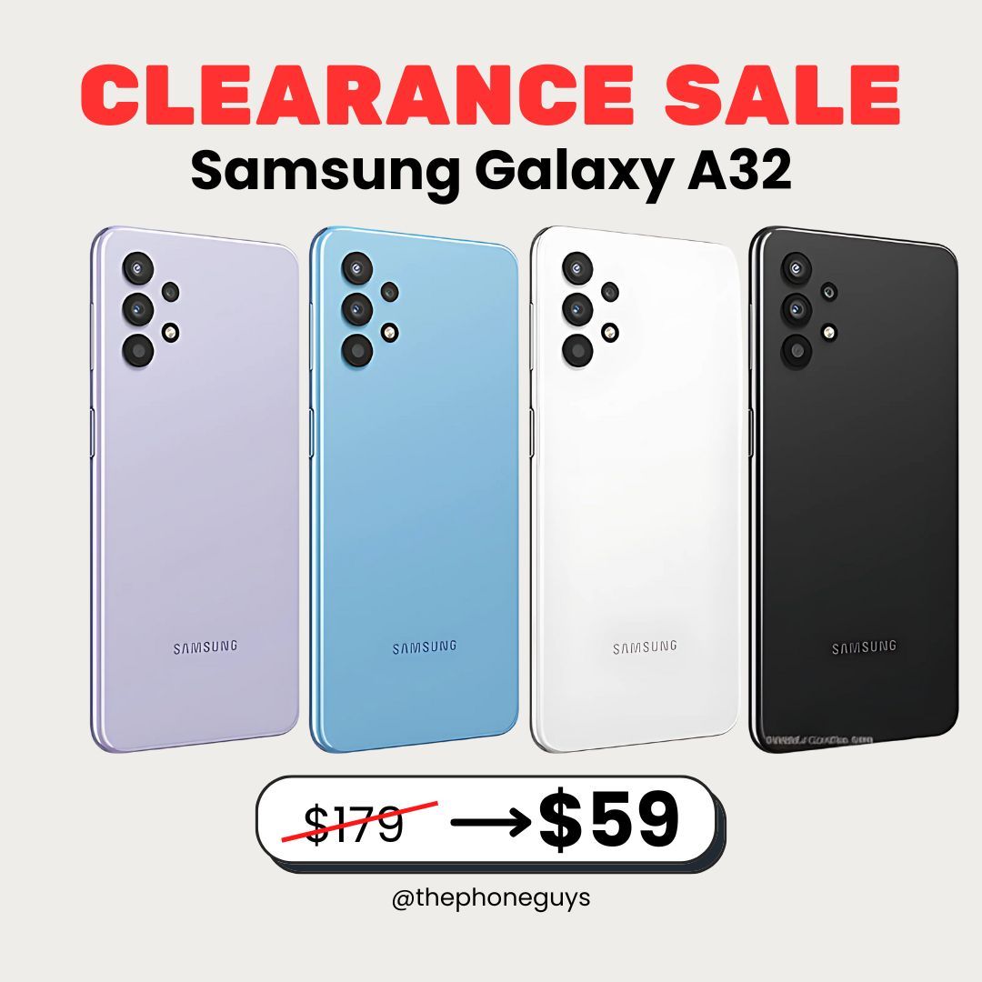 📱 Samsung Galaxy A32 – ¡Solo $59! Ahorra Hasta un 67% 🔥