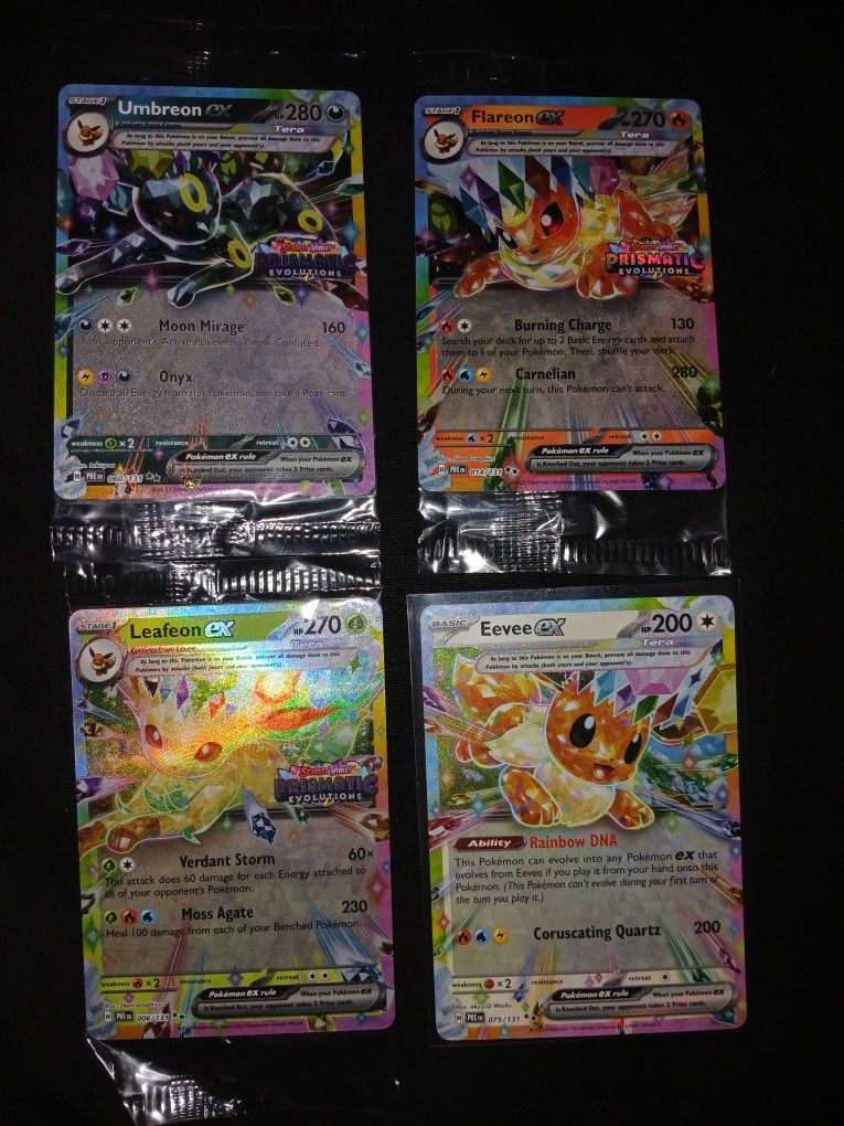 Prismatic Stamped Pokemon Cards