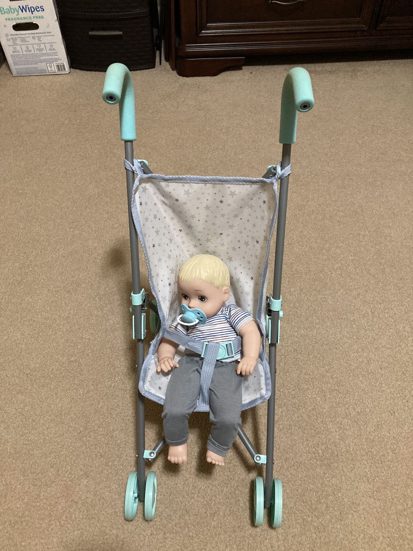 Kids Stroller Toy with a Doll