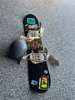 Youth Snowboard With Bindings And Helmet 119cm  $185