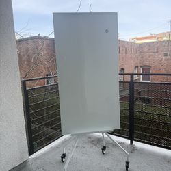 IKEA Rolling White Board/notice Pin Board On Casters