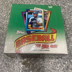 Sealed 1990 Topps Baseball Card Wax Box
