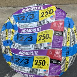 12/3 Solid MC Armorlite Cable Wire- 250ft
