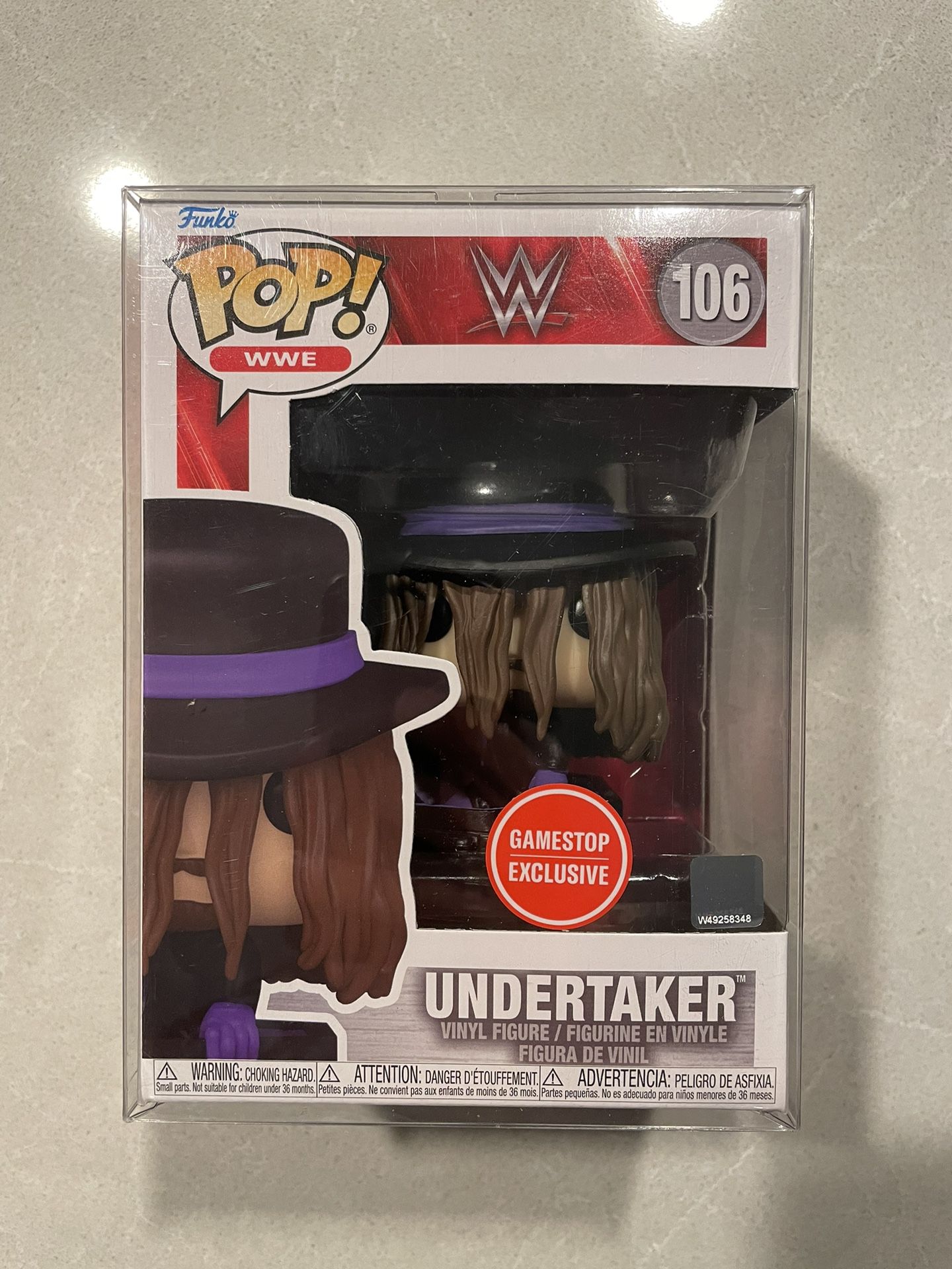 Undertaker Coffin Funko Pop *MINT* GameStop Exclusive WWE 106 with protector Wrestling