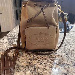 Brown Prada shoulder and crossbody bag