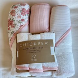 Chickpea 6-piece Bath Set | Baby Girl Baby Shower