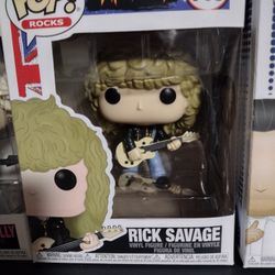 Brand New Def Leppard Rick Savage Funko Pop #148 Great For A Collector 