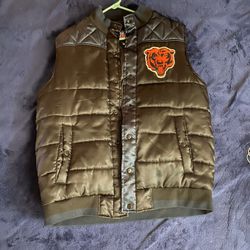 NFL Puffy Chicago Bears Vest Size Medium