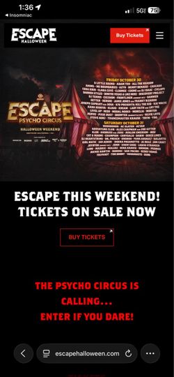Escape 2026 VIP passes