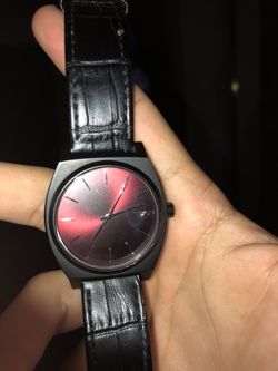 LEATHER NIXON WATCH