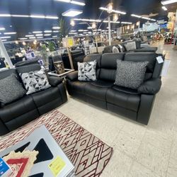 Manual recliner Sofa And Love Seat $899