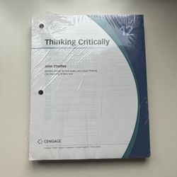 Thinking Critically 12th Edition by John Chaffee Cengage Looseleaf Book Sealed