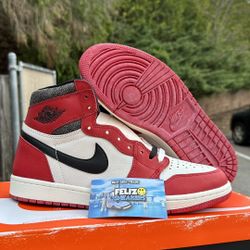 JORDAN 1 RETRO HIGH OG CHICAGO LOST AND FOUND Size 5.5Y-6Y-6.5Y-7Y-8.5-11-12