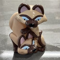 Si and Am from Lady & The Tramp Disney Movie Squeeze Squeak Toy Cats