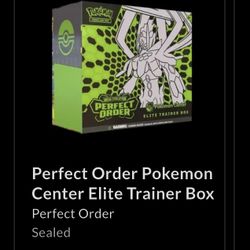 Perfect Order Pokemon Center ETB