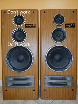 Technics A31 3Way Speakers/ Twin Load Horn System