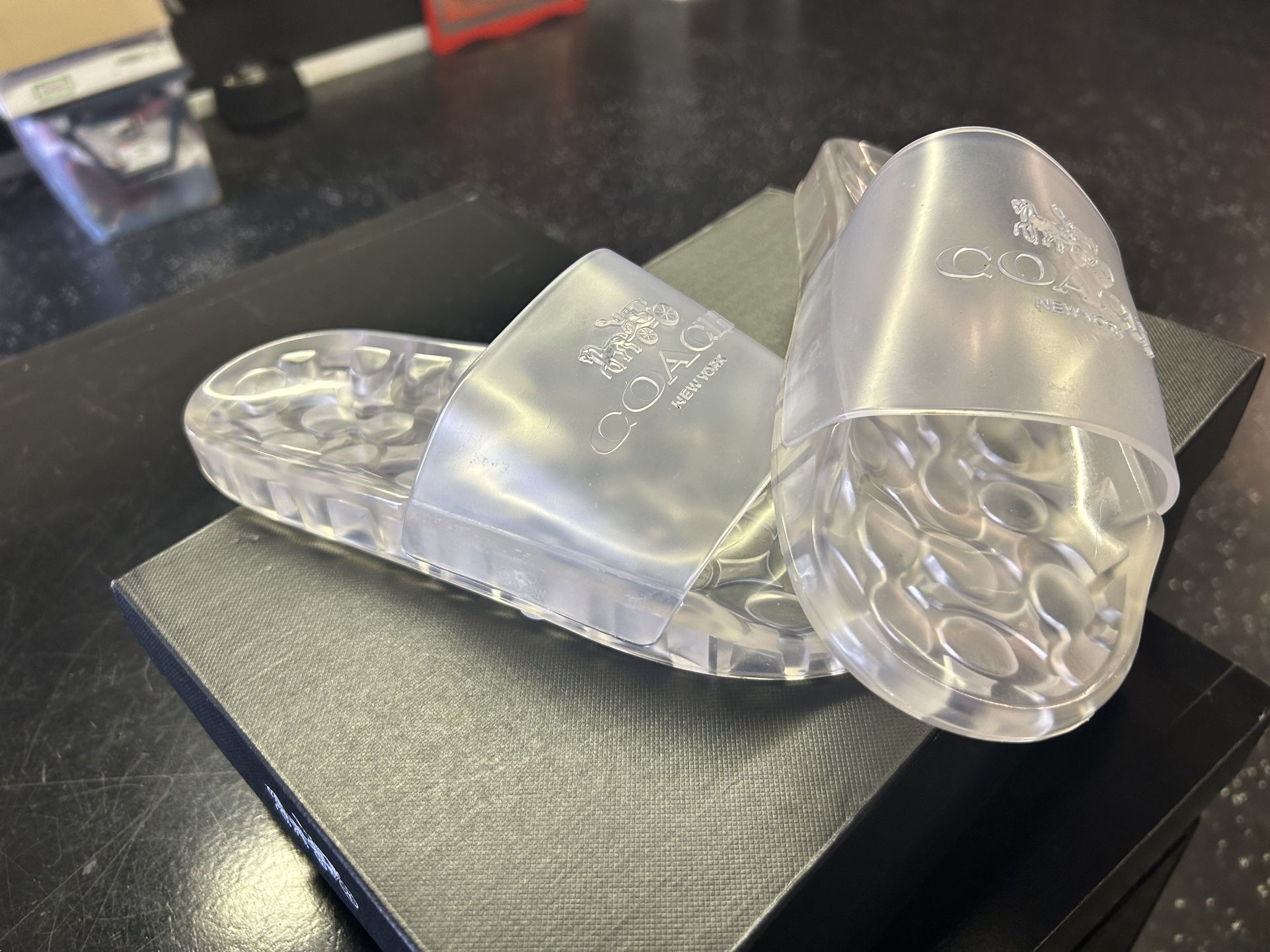 Clear Coach Slides, Size 8