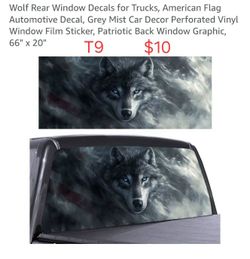Truck rear windows decals