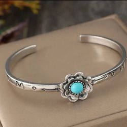 Bohemian Vintage Style Turquoise Bracelet For Women