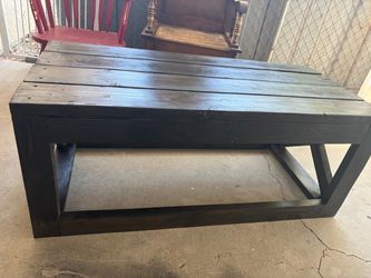 Wood coffee center table rustic