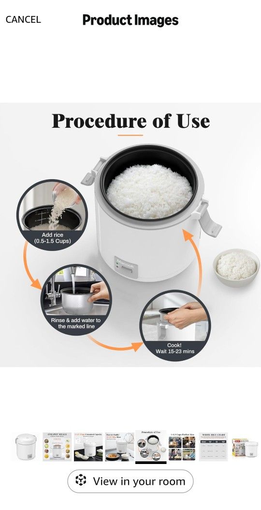 Mini Rice Cooker (0.3L) – Compact & Easy