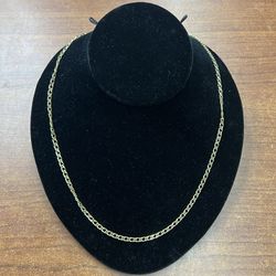 14K Yellow Gold Link Style Chain Necklace 28 Inches Long 13.6 Grams