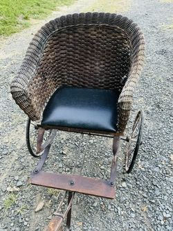 Vintage Baby Buggy Carriage Rickshaw 