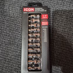 Icon 1/4" swivel sockets metric