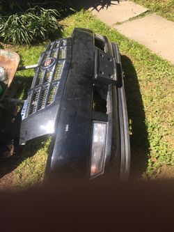 2013  Cadillac Escalade  Front Bumper And Grill And Fog Lites And Hood And Rear Bumper With Sensers 