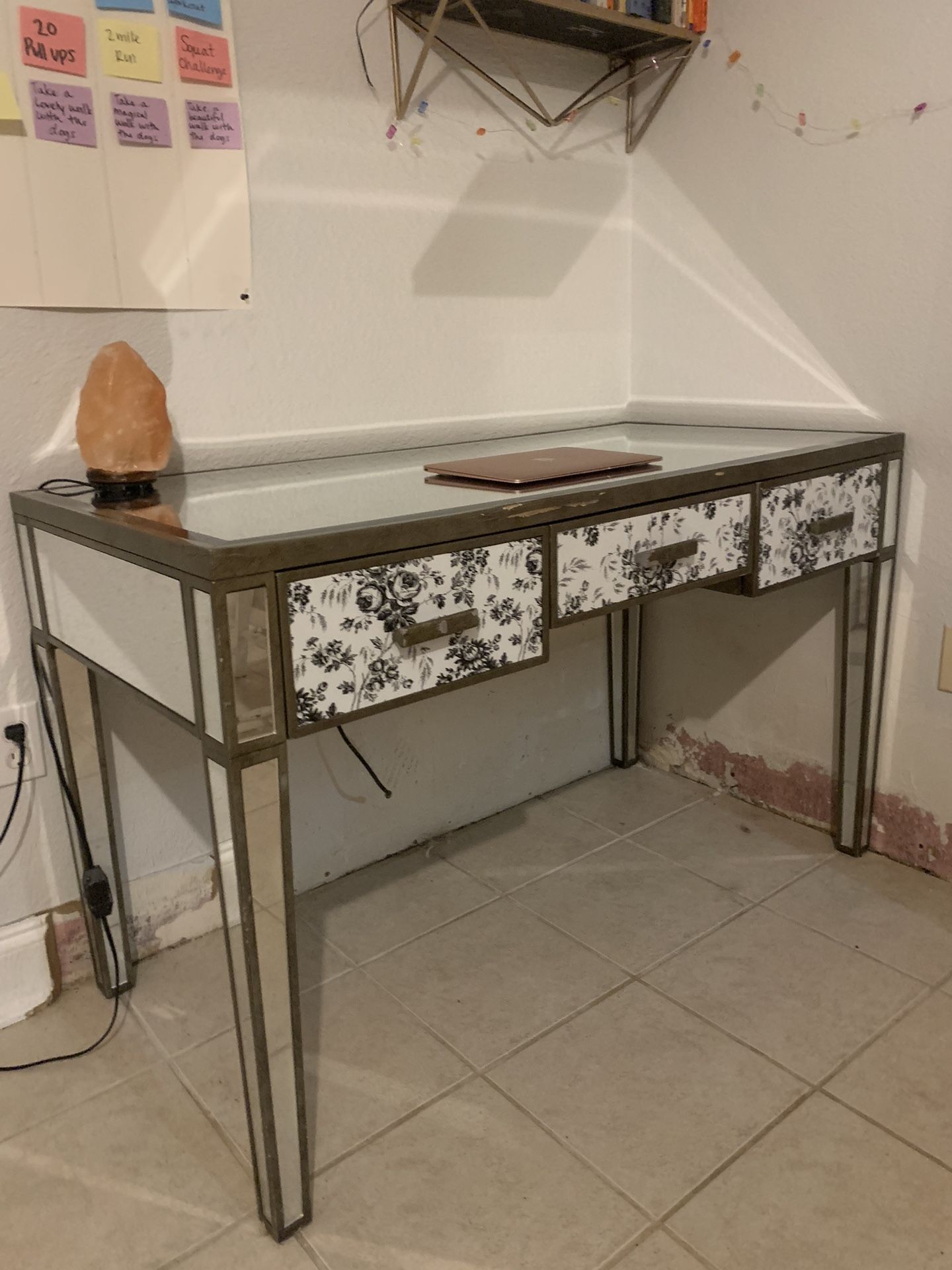 Mirrored Desk - Delivery Available 