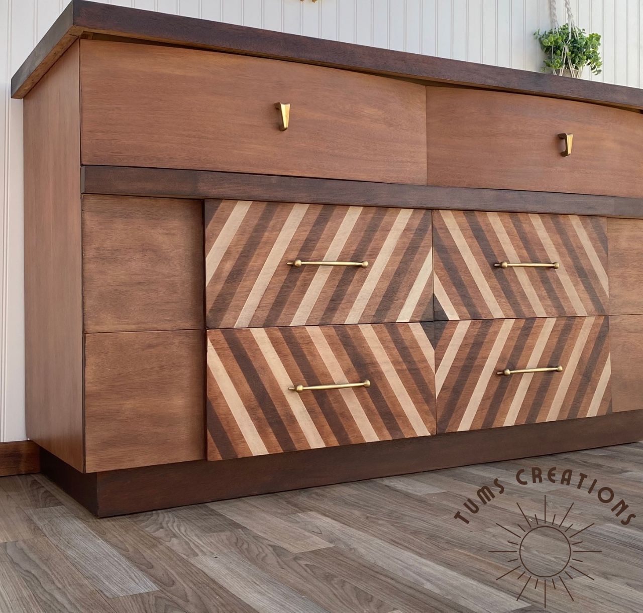 Vintage Maximalist Mid Century Dresser