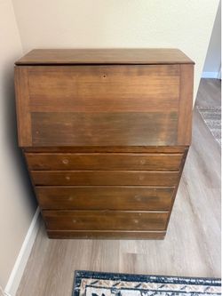 Vintage secretary 42” tall 30” wide 16” deep