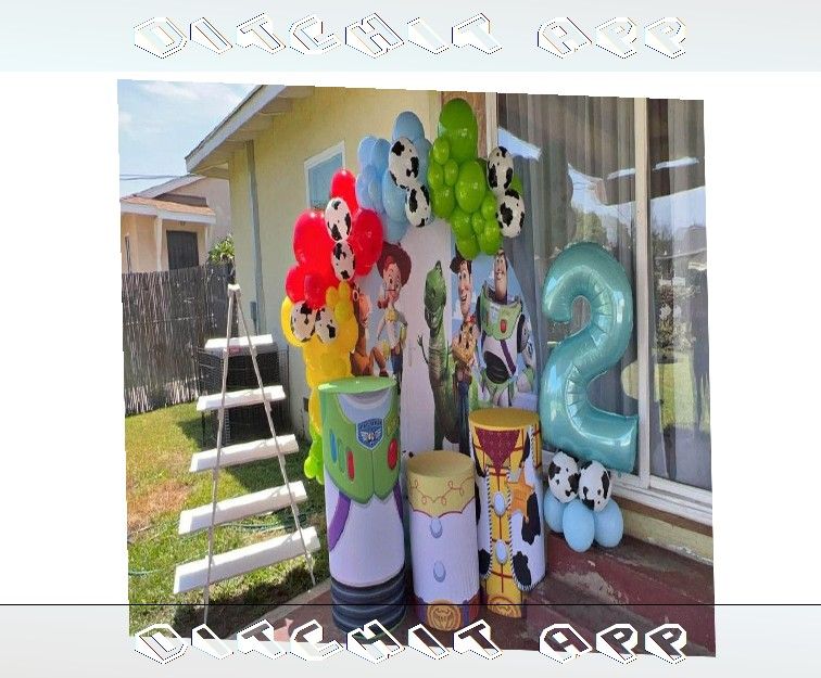morning garden Charm Events with Creative Birthday Balloon Art
