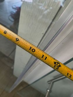 Shower Glass Panel with Metal Frame