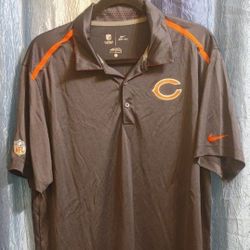 Chicago Bears Size L NIKE DRI-FIT Polo Shirt (UNWORN)😇 EXCELLENT CONDITION! Please Read Description.