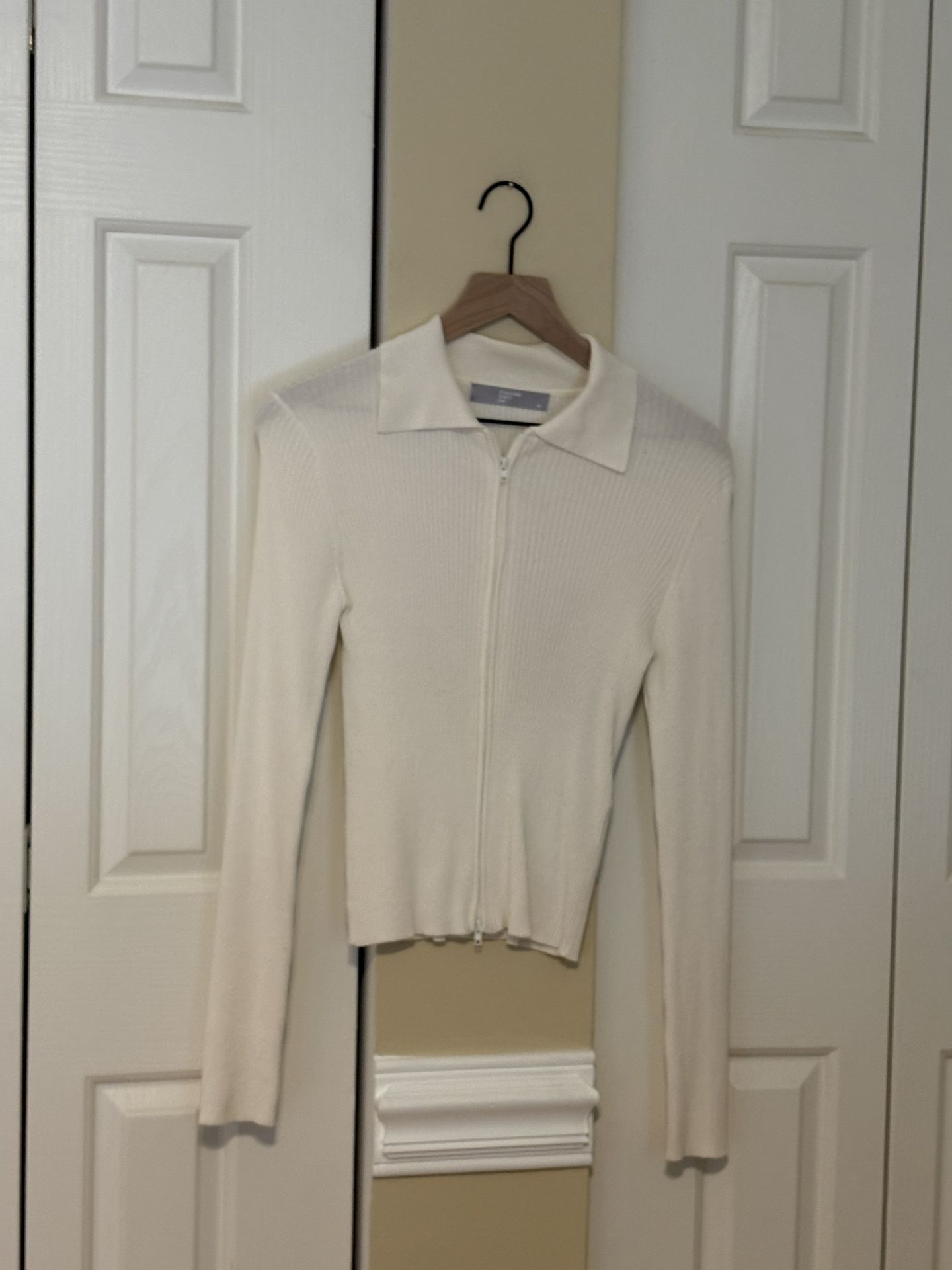 8 Seconds Women’s Ribbed Long Sleeve, White, Size M