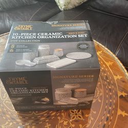 10 Piece Ceramic Kitchen Organisation Set